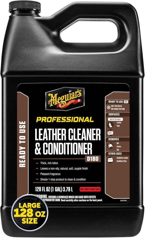 Meguiar's® Detailer D18001 Leather Cleaner and Conditioner - 1 Gallon