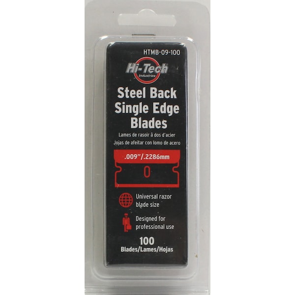 Hi-Tech Razor Metal Blades # 9 - (100/Sleeve)