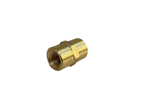 Mytee B142 Brass Coupling For Auto Detailing Extractors - 1/4 FNPT X 1/4 FNPT