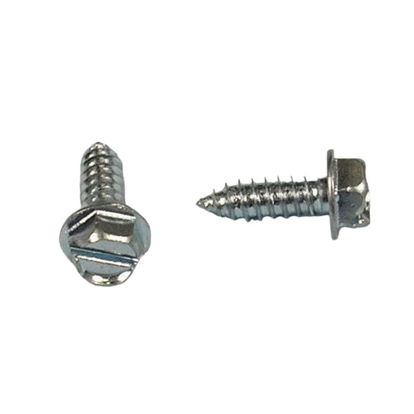 License Plate Slotted Hex Screw - 100 Pack