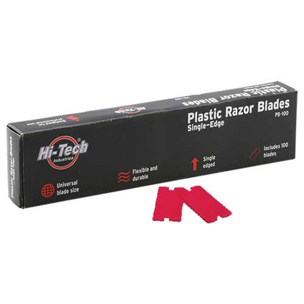 Plastic Razor Blades - 100 Per Box