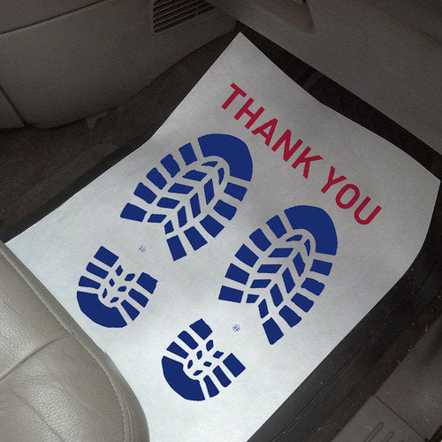 Heavy Duty Paper Floor Mats - 17" x 22" (500CT)