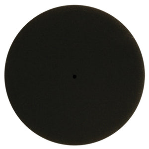 6" Finishing Foam Pad, Flat Pad, Black Polyester
