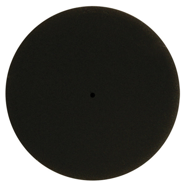 6" Finishing Foam Pad, Flat Pad, Black Polyester