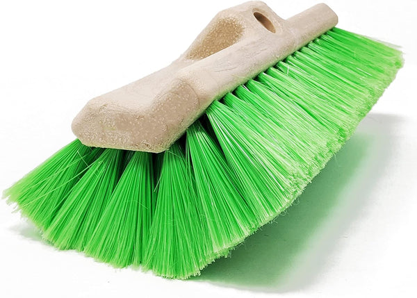 10" Green Bi-Level Soft Brush