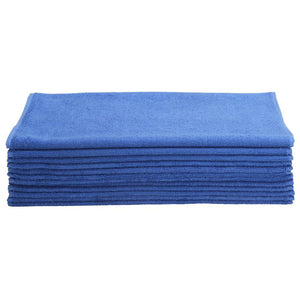 Super Towel Cotton Terry Car Wash Towel 16" x 25" - Blue (12 Pack)