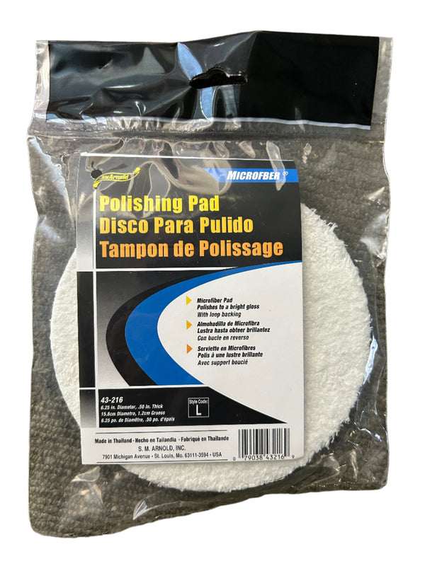 Speedy Foam Microfiber Polishing Pads 43-216 6.25 Inch