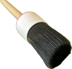 Large Plush Detail Brush - White/Red