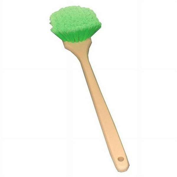 20" Long Handle Body Brush Green