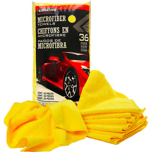 Signature Microfiber Towels, Yellow, 36 ct